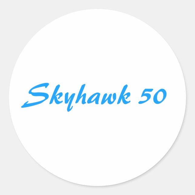 Pegatina Redonda Skyhawk 50 (Anverso)