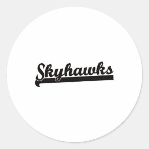 Pegatina Redonda Skyhawks Lacrosse Voleibol Skydiving Basketball