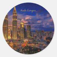 Skyline Kuala Lumpur de noche