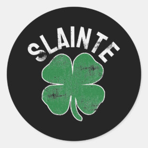 Pegatina Redonda Slainte Beer Bebe Irish ST PATRICKS DAY