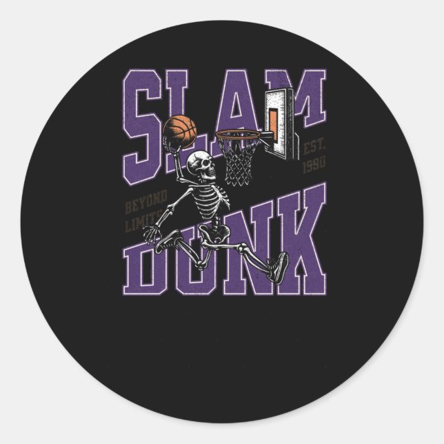 Pegatina Redonda ¡Slam Dunk! (Anverso)