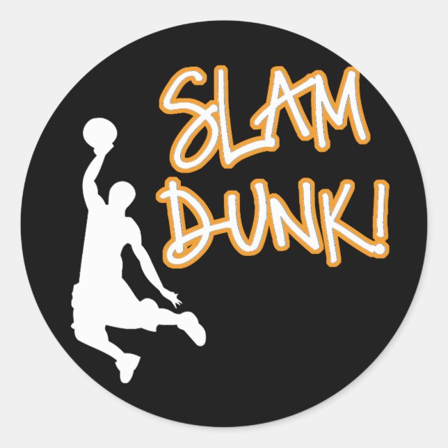 Pegatina Redonda Slam Dunk (Anverso)