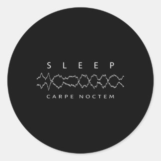 Pegatina Redonda Sleep Tech Sleep Tecnológico Sleep Sleep Lab