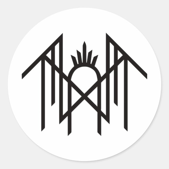 Pegatina Redonda Sleep token  (Anverso)