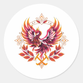 Pegatina Redonda SLEEP TOKEN Phoenix Emblem