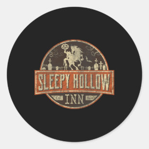 Pegatina Redonda Sleepy Hollow Alloween Horseman
