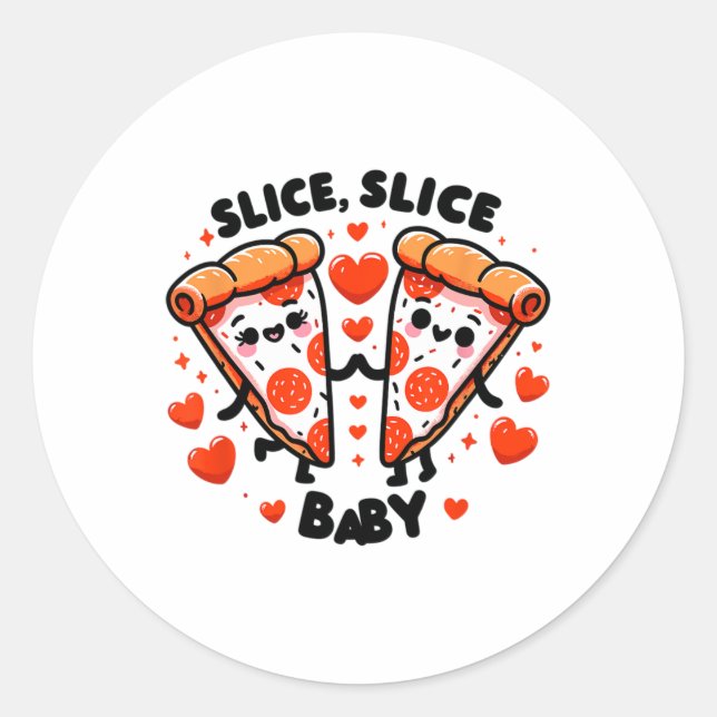 Pegatina Redonda Slice Slice By Valentine  (Anverso)