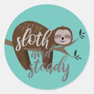 Pegatina Redonda Slot and Steady