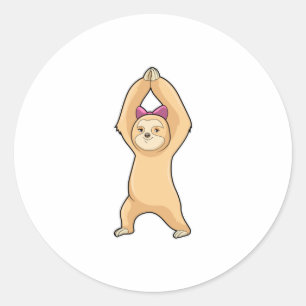 Pegatina Redonda Slots at Fitness Sports