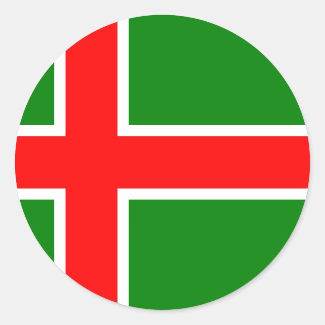 Pegatina Redonda Småland (Suecia) (Anverso)