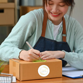 Pegatina Redonda Small Business Thank You Sticker