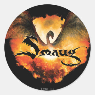 Pegatina Redonda SMAUG™ sobre Laketown