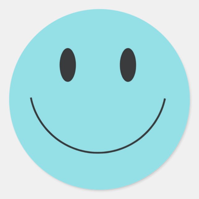 Pegatina Redonda Smile Aufkleber (Anverso)