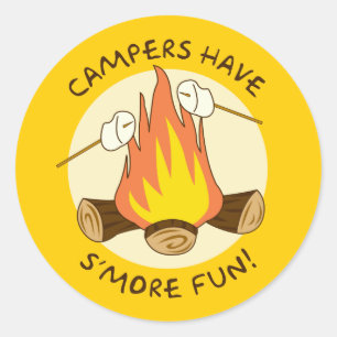 Pegatina Redonda S'more Fun