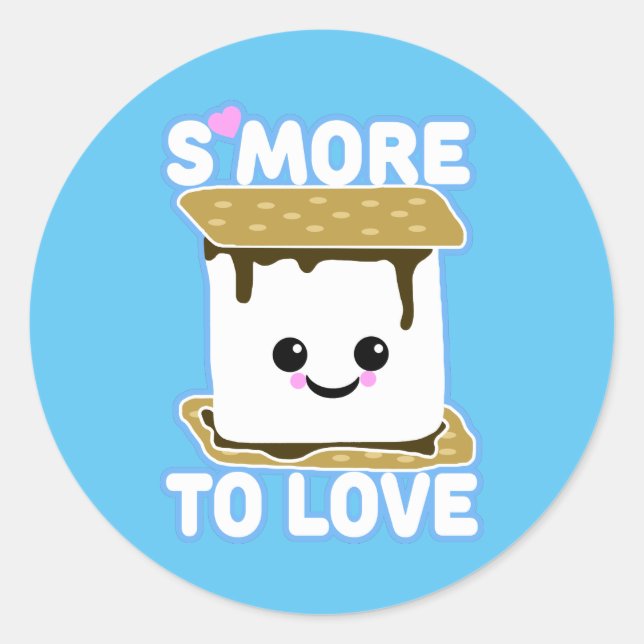 Pegatina Redonda S'more to Love (Anverso)