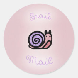 Pegatina Redonda ‘snail mail’ sticker set