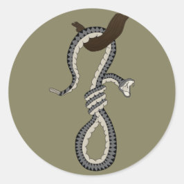 Pegatina Redonda Snake Noose