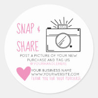 Snap and Share Camera Heart Social Media Business
