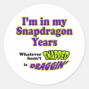 Pegatina Redonda SnapdragonYears