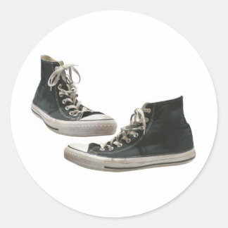 Pegatina Redonda Sneakers