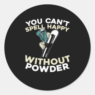 Pegatina Redonda Snowboard Winter Sports - Snowboard Snowboard Snow