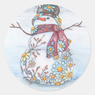Pegatina Redonda snoweather