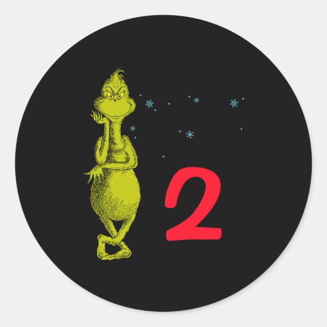 Pegatina Redonda Snowflake Birthday Baby  (Anverso)