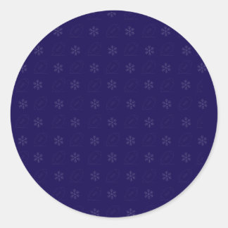 Pegatina Redonda Snowflake Football Sticker