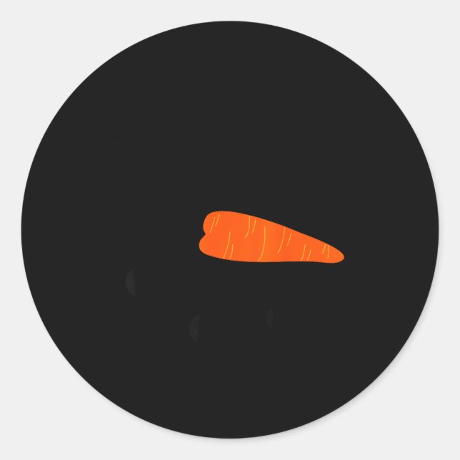 Pegatina Redonda Snowman Face Eyelashes For Women Christmas Winter  (Anverso)