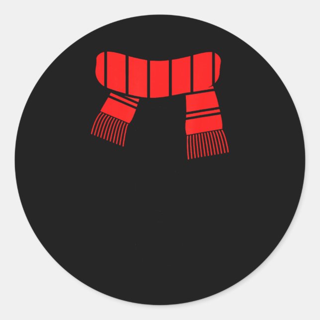 Pegatina Redonda Snowman Shirt Adult Kids Men Women White Snowman C (Anverso)