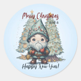 Pegatina Redonda Snowmen fiesta 2