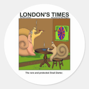 Pegatina Redonda Snter Darter Graciosos Regalos Personalizados Y Te