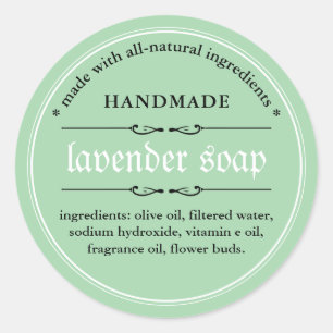 Pegatina Redonda Soap Label Packaging Design