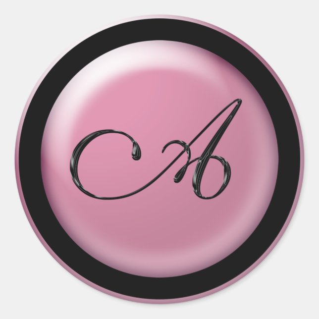 Pegatina Redonda Sobre de invitación A (Anverso)