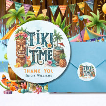 Sobre de regalo personalizado de Fiesta TIKI