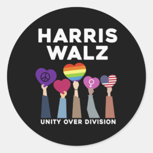 Pegatina Redonda Sobre División Harris Wheimer 2024 1