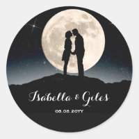 Sobre la luna y el Boda nocturno estrellado