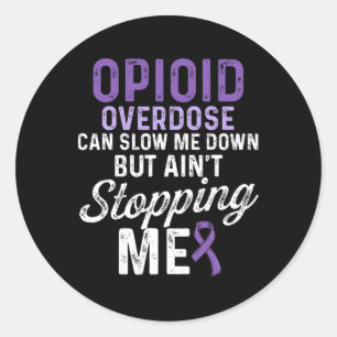 Pegatina Redonda Sobredosificación Opioide Sensibilización Sobreviv