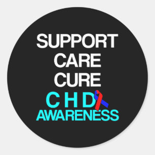 Pegatina Redonda Sobreviviente De Insuficiencia Cardíaca Guerrero D