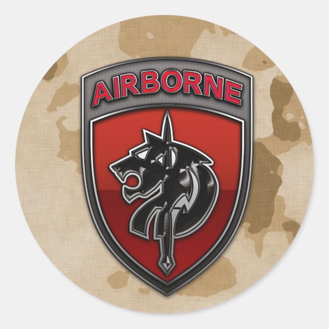 Pegatina Redonda SOC África SSI+CSIB (Anverso)