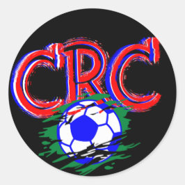 Pegatina Redonda Soccer Game Selección Costa Rica Football Soccer