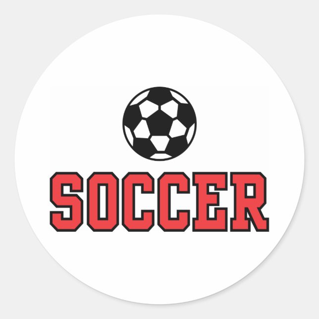 Pegatina Redonda Soccer N Ball12 (Anverso)