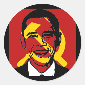 Pegatina Redonda socialistobama