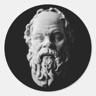 Pegatina Redonda Socrates
