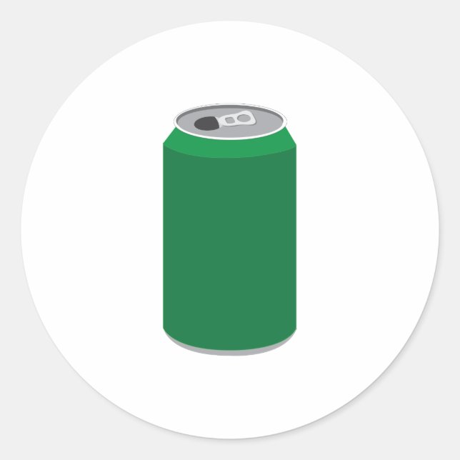 Pegatina Redonda Soda Can (Anverso)