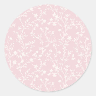 Pegatina Redonda Soft Meadow Neutral - Rosa Rubor