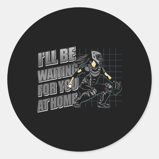 Pegatina Redonda Softll Catcher Confident Promise Tough Women And T (Anverso)