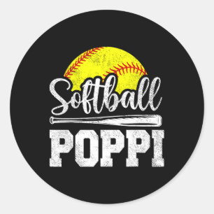 Pegatina Redonda Softll Poppi Softll Jugador Día Padre&# s Da