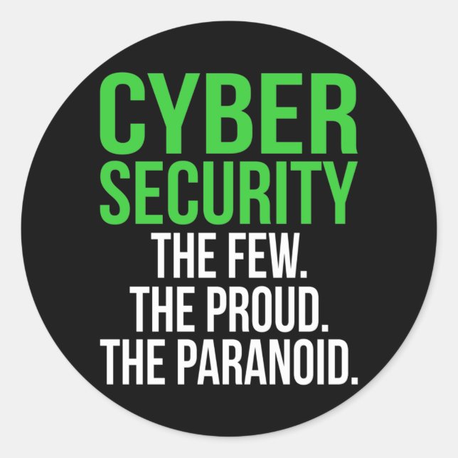 Pegatina Redonda Software informático de tecnología informática de  (Anverso)