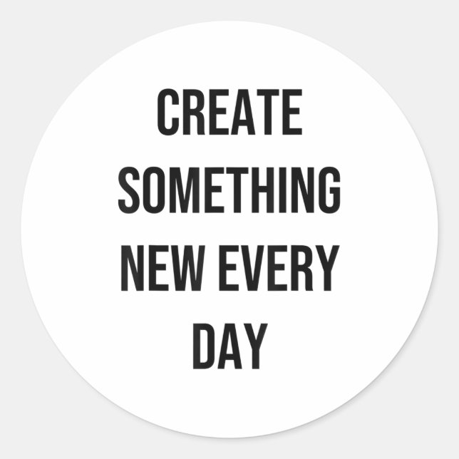 Pegatina Redonda Soing New Every Day Artist Gift  (Anverso)